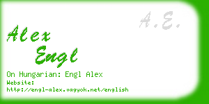 alex engl business card